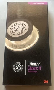 3M Littmann Classic III Stethoscope - Black - NEW Open Box - Picture 1 of 3