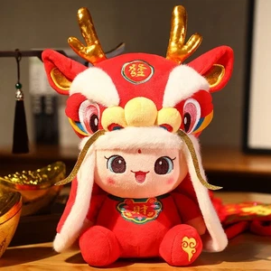  Chinesischer Drachen Figur gewichtete Stofftiere Plüschtier Puppe Deko - Bild 1 von 12