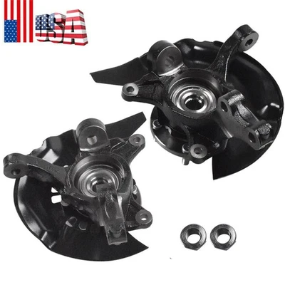 Pair Front Steering Knuckles+Wheel Hub Bearings for Toyota Camry 2004 2005 2006 - Image 1 of 4