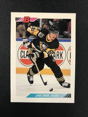 1992-93 Bowman #302 Jaromir Jagr Pittsburgh Penguins - Image 1 of 2