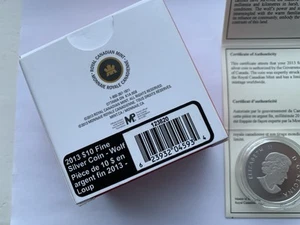 O CANADA 2013 THE WOLF 99/99 FINE SILVER 10 $ - komplett - Bild 1 von 6