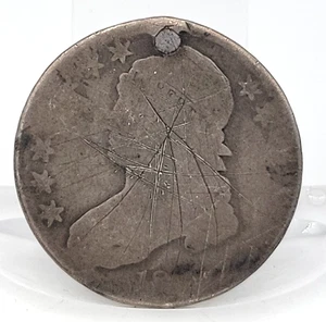 Capped Bust Half Dollar Unkown Date Plugged Lot.R10 - Picture 1 of 9