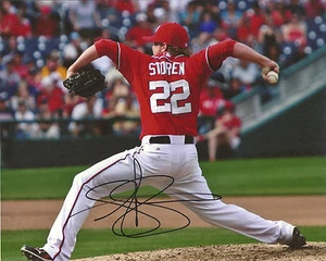 DREW STOREN WASHINGTON NATIONALS SIGNED 8X10 PHOTO W/COA - Picture 1 of 1