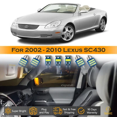Kit de paquete interior de 9 luces LED ultra blancas para Lexus SC430 2002-2010 Foto 1 de 4