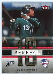 2007 Fleer Perfect 10 American League Carl Crawford #PA-CC