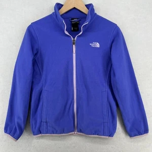 THE NORTH FACE Jacket Girls L 14-16 Fleece Liner Full Zip Blue Purple - Picture 1 of 15