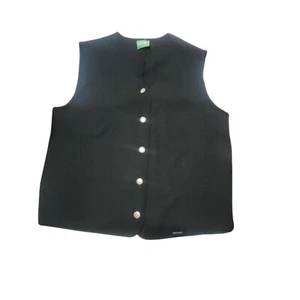 GEIGER Weste Jacke Schurwolle schwarz Knopfleiste Made in Austria - Bild 1 von 10