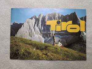 Folleto de viaje Tirol Austria años 70 Tirol Alpes Innsbruck Oetztal Ausserfern - Imagen 1 de 7