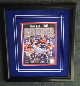 New England Patriots All Time-Greats Framed 8x10 - Picture 1 of 1
