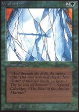 Wall of Ice ~ Heavily Played Unlimited MTG Magic UltimateMTG Green Card