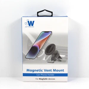 Magnetic Vent Mount Car Phone Holder - Black / Just Wireless - NEW - Picture 1 of 3
