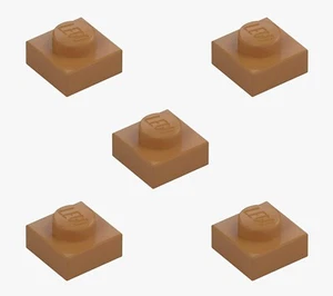 5 Placas LEGO Medianas Turrón 1x1 3024 Placa Plana Ciudad Tostado Marrón Mosiac - Imagen 1 de 6
