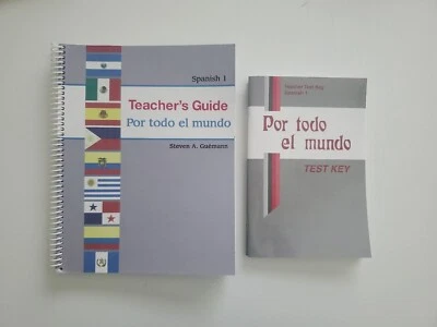 Abeka Por todo el mundo Spanish Year 1 Teacher Guide and Test Key, Grades 9-12 - Image 1 of 2