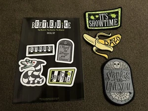 Beetlejuice - Broadway Musical - Sammlung Stoffaufnäher & Aufkleber NEU - Bild 1 von 3