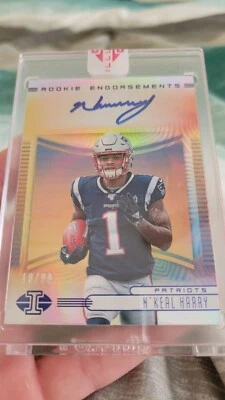 2019 N'Keal Harry Illusions Rookie Endorsements Auto /99 - Image 1 of 2