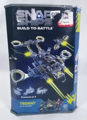 Snap Ships Trident ST-33 Gunship Set Klik Target Exclusive Build Battle RARE NEW - Image 1 of 2