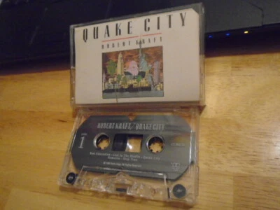 RARE OOP Robert Kraft CASSETTE TAPE Quake City jazz 89 Bruce Willis Janis Siegel - Image 1 of 2