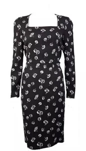 Dolce and Gabbana D&G Floral daisies print crepe Dress IT40 UK8 US4 EU34 - Picture 1 of 24