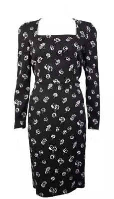 Dolce and Gabbana D&G Floral daisies print crepe Dress IT40 UK8 US4 EU34 Foto 1 de 4
