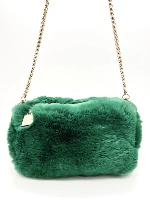 Nuevo Bolso Bandolera Para Mujer 100% Hecho a Mano Genuino Rex Piel de Conejo Barril Tubo S Foto 1 de 4