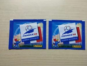 Fifa World Cup France '98 1998 Panini 2 Sealed Packets/Tüte/Bustine Sigillate - Foto 1 di 2