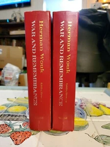 WAR AND REMEMBRANCE Herman Wouk Volume 1 & 2 HC 1978 WWII - Picture 1 of 5