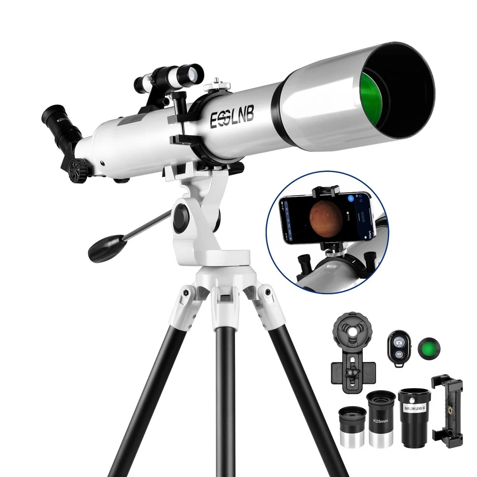 70080 Telescope 210X with Wireless Remote Stargazing APP for Kids Adults Gift - Image 1 of 4