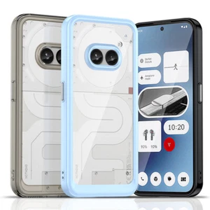 For Nothing Phone 2A 2 1 Transparent Acrylic Shockproof Protective Cover Case - Picture 1 of 21