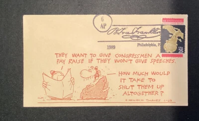 USA 1989 FIRST DAY COVER, Senate Bicentennial , Thaves By NEA, Philadelphia, 25c - Image 1 of 4