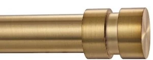 BRIOFOX Gold Curtain Rods 1 Inch Modern Window 38-72 inch Decorative End Caps - Bild 1 von 2