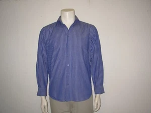 TORRENTE Chemise Homme 40/16 (L) Bleue à rayures - Imagen 1 de 5