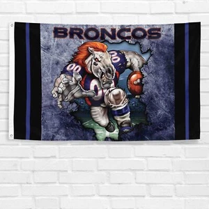 Für Denver Football Fans 3 x 5 Fuß Flagge Super Bowl Konferenz Champions Banner - Bild 1 von 12