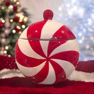 Tarro de galletas de caramelo bote de Navidad menta parque infantil Target Bullseye nuevo - Imagen 1 de 5