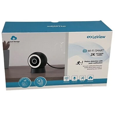 LaView 4MP Wi-Fi Smart 2K Outdoor Security Camera Set Motion Detection 4 Pack - Image 1 of 4