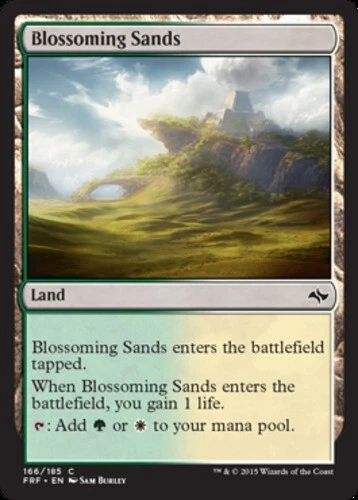 Blossoming Sands ~ Lightly Played Fate Reforged MTG Magic UltimateMTG Land Card - Image 1 of 1