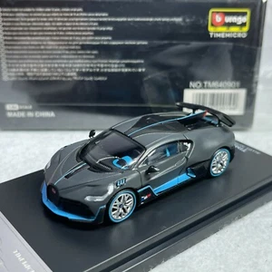 1/64 Time Micro X Burago Bugatti DIVO Matt Black 2020 TM640901 - Picture 1 of 1
