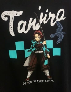 Demon Slayer Black Tshirt Mens Size Large - Picture 1 of 2