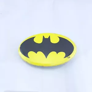 1964 BATMAN Logo DC Comics Oval Pin Bright Yellow Background - Picture 1 of 6