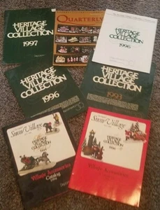 Lot of Vintage Department 56 Quarterly Magazine Catalogs Heritage Village List - Picture 1 of 8