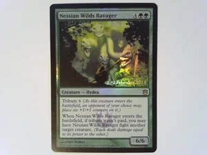 Foil Nessian Wilds Ravager Born of the Gods Promo -Magic the Gathering MTG Green - Picture 1 of 2