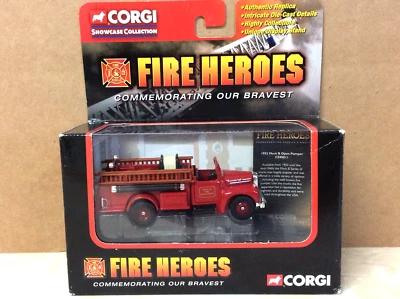 CORGI  FIRE HEROES SERIES #2  1953 MACK B OPEN PUMPER  "BOSTON F.D."    1/43 - Image 1 of 3
