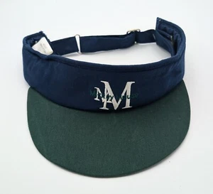 Vintage New w Tag Disney World Mickey Mouse Visor Goofy’s Hat Co Navy Blue Green - Picture 1 of 5