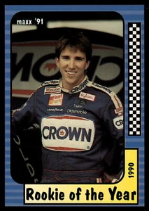 Tarjeta de carreras Maxx Rob Moroso #100 1991 novato del año NASCAR - Imagen 1 de 2