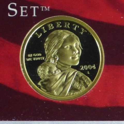 2004 S SACAGAWEA GEM PROOF DOLLAR COIN  **DIRECT FROM SET & FREE SHIP Cover