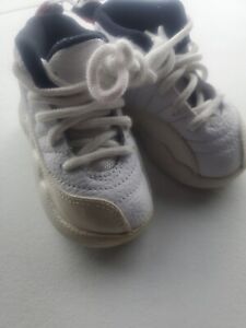 White Baby Jordans size 4C