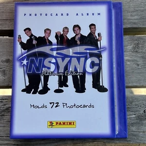 Álbum de tarjetas fotográficas Panini NSYNC 1999 4x6 2 por página contiene 72 fotos en total - Imagen 1 de 8