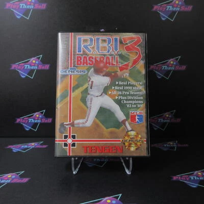 R.B.I. Baseball 3 - Sega Genesis Boxed Complete MD - (See Pics) - Image 1 of 4