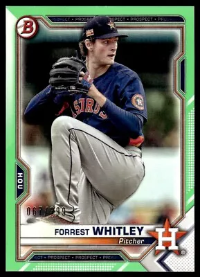 2021 Bowman Prospects /399 Forrest Whitley Houston Astros #BP-9 - Image 1 of 2