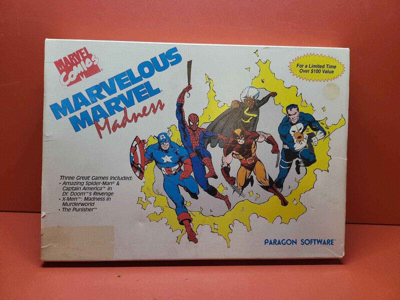 Rare 1990 Marvel Marvelous Madness Paragon Software IBM Commodore PC ~ Complete
