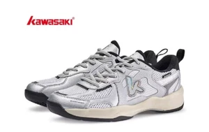 Kawasaki Badmintonschuhe Unisex Hallen Sportschuhe Silber Neu mit Etikett K1B31-B3338 - Bild 1 von 8